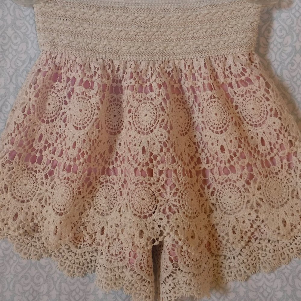 Very Cute Knitworks Pink Crotchet Girl's Bottoms